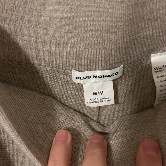 Club Monaco Merino Wool Culottes - Picture 4 of 8